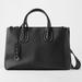 Zara Bags | Nwt Zara Size Os Black Sturdy Office Bag | Color: Black | Size: Os