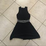 American Eagle Outfitters Dresses | Casual Sporty Little Black Dress | Color: Black/White | Size: Xs