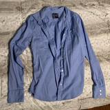 American Eagle Outfitters Tops | American Eagle Blue Button Up Top Size M | Color: Blue | Size: M