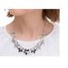 Kate Spade Jewelry | Kate Spade Black Stone Bed Of Roses Necklace | Color: Black/Silver | Size: Os