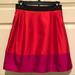 Kate Spade Skirts | Kate Spade Valentine Pink Red Colorblock Skirt With Bow And Pockets | Color: Pink/Red | Size: 0