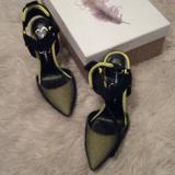 Jessica Simpson Shoes | Jessica Simpson Heels | Color: Black/Yellow | Size: 6
