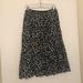 Nine West Skirts | Nine West Black And White Silk Cascade Skirt | Color: Black/White | Size: 8