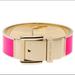 Michael Kors Jewelry | Michael Kors Buckle Enamel Bracelet - Neon Pink | Color: Gold/Pink | Size: Os