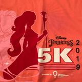 Disney Tops | Disney 5k Coral Princess T-Shirt. Run Disney Sz M | Color: Pink/White | Size: M