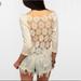 Urban Outfitters Tops | Crochet Flower Back Top By Urban Outfitters Medium | Color: Cream | Size: M