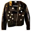 Disney Jackets & Coats | Disney Dsigned Faux Leather Jacket With Tsum Tsums | Color: Black | Size: Xlg