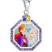 Disney Jewelry | Disney’s Crystal Frozen Elsa And Anna Necklace | Color: Silver | Size: Os