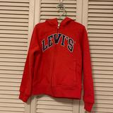 Levi's Jackets & Coats | Levi's Fleece Hoodie With Felt Logo, Size 6x Nwt | Color: Red | Size: Xxlg