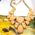 Kate Spade Jewelry | Kate Spade Peach Natural Color Statement Necklace. Kate Spade Jewelry | Color: Cream/Gold | Size: Os