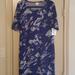 Lularoe Dresses | Lularoe Julia Dress | Color: Blue/Gray | Size: Xl