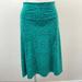Lularoe Skirts | Lularoe Azure High And Low Waist Xs | Color: Green/Purple | Size: Xs