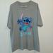 Disney Shirts | Gray Disney Lilo & Stitch T-Shirt Size Xl | Color: Gray | Size: Xl