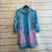 Lilly Pulitzer Tops | Lilly Pulitzer Boho Tunic Button Down Dress | Color: Blue/Pink | Size: S