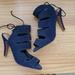 Anthropologie Shoes | Anthropologie Navy Suede Heels Nwt Lien Do | Color: Blue | Size: 8.5