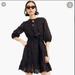 J. Crew Dresses | Jcrew Scalloped Trim Tie Waist Eyelet Dress | Color: Black | Size: S