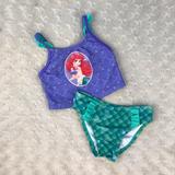 Disney Swim | Disney Princess Ariel The Little Mermaid Swimsuit | Color: Green/Purple | Size: 12mb