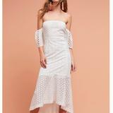 Anthropologie Dresses | Farm Rio Eyelet White Lace Dress | Color: White | Size: Xs
