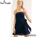 Free People Dresses | Free People Intimates Size Xs Olivia Velvet Slip | Color: Black/Blue | Size: Xs