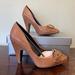 Jessica Simpson Shoes | Jessica Simpson Brown Mowin Buckle High Heels Nib B-91 | Color: Silver/Tan | Size: 7.5