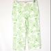 Lilly Pulitzer Pants & Jumpsuits | Lilly Pulitzer Green Embroidered Butterflies Pants | Color: Green/White | Size: 2