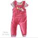Disney Matching Sets | Disney Baby Minnie Mouse Overall Set 24 Mons | Color: Orange/Pink | Size: 24mb