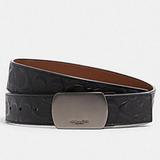 Coach Accessories | Coach Belt 101 Plaque Buckle Cut Size Reversible | Color: Black | Size: Os