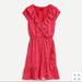 J. Crew Dresses | J.Crew V-Neck Ruffle Dress In Tossed Bouquet Print | Color: Pink/Red | Size: Various