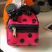 Disney Bags | Disney Minnie Wristlet Polkadot Pink And Black | Color: Black/Pink | Size: Os