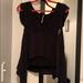 Free People Tops | Free People Short Sleeve Top | Color: Black | Size: S