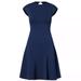 Polo By Ralph Lauren Dresses | New Polo Ralph Lauren Navy Ponte Fit & Flare Dress Size 4 | Color: Blue | Size: 4