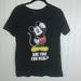 Disney Tops | Disney Black Mickey Mouse Are You For Real Tee M | Color: Black | Size: Mj