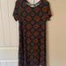 Lularoe Dresses | Lularoe Carly | Color: Blue/Orange | Size: S