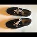 Vans Shoes | Classic Lace Canvas Vans Size 3.5 Y Black | Color: Black | Size: 3.5bb