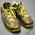 Nike Shoes | Mens Nike Lebron Xi Low Dunkman Sz 13 | Color: Green | Size: 13