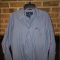 American Eagle Outfitters Shirts | Mens Lg American Eagle Button Down Blue & White | Color: Blue | Size: L