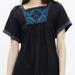 Madewell Dresses | New Madewell Black Embroidered Wander Dress | Color: Black/Red | Size: S