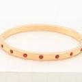 Kate Spade Jewelry | Kate Spade Set In Stone Bangle Red | Color: Gold/Red | Size: Os