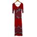 Free People Dresses | Free People Midnight Garden Red Maxi Floral Dress | Color: Blue/Red | Size: Xs