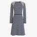 J. Crew Dresses | J. Crew 365 Striped Fit & Flare Dress Sz M | Color: Blue/White | Size: M