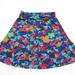 Lularoe Skirts | Lularoe Skirt Knit Women Xlarge Xl Floral Print | Color: Blue/Pink | Size: Xl