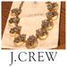 J. Crew Jewelry | J. Crew Crystal & Lucite Necklace | Color: Gold/White | Size: Os