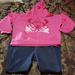 Disney Matching Sets | Disney Hoodie And Cat & Jack Jeggings For Girl | Color: Blue/Pink | Size: Top 3t Bottom 4t
