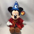 Disney Other | Fantasia Mickey Mouse Disney World Sorcerer Plush | Color: Blue/Red | Size: 13 Inches