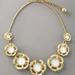 Kate Spade Jewelry | Kate Spade Cream Enamel Floral Statement Necklace | Color: Gold | Size: Os