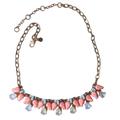 J. Crew Jewelry | J. Crew Angel Rhinestone Necklace | Color: Blue/Pink | Size: 20 1/2"