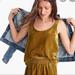 J. Crew Tops | New J Crew Gold Luxe Velvet Tank Top Shell 0 | Color: Gold/Yellow | Size: Various