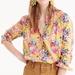 J. Crew Tops | J. Crew With Liberty Fabric Classic Popover Shirt | Color: Yellow | Size: 2