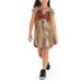 Disney Dresses | New Minnie Mouse Gold Sequin Shift Dress For Girls | Color: Gold/Red | Size: 7/8