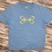 Under Armour Shirts & Tops | Boys Blue And Yellow Underarmour T Shirt Sz L | Color: Blue/Yellow | Size: Lb